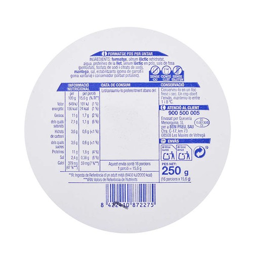 BONPREU Formatge porcions light