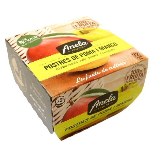 ANELA FRUITS Postres de poma i mango
