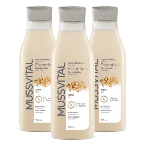 MUSSVITAL Gel de bany de civada