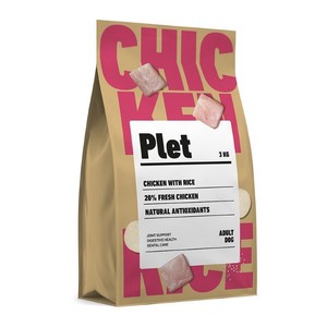 Imagen de PLET Menjar amb pollastre i arròs per a gos adult