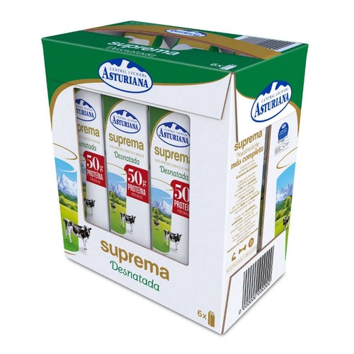 ASTURIANA Pack 6u. Llet desnatada