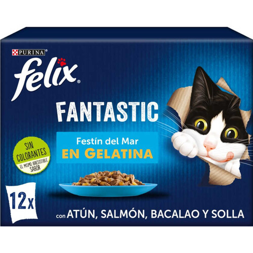 FELIX Menjar de festí del mar en gelatina per a gat