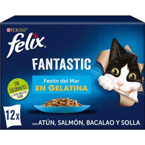 FELIX Menjar en gelatina amb peix per a gat