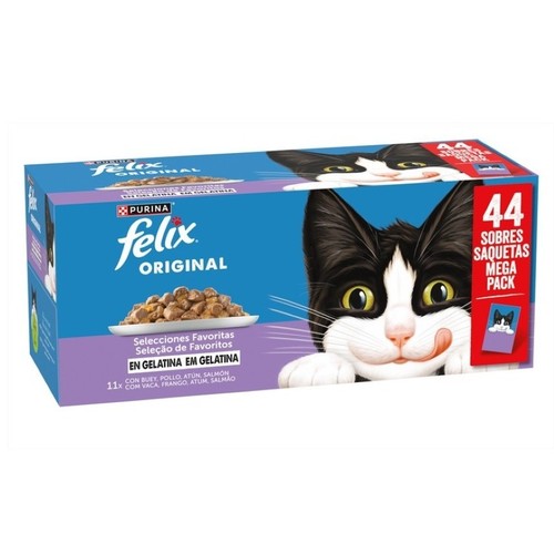 FELIX Maxi pack de menjar en gelatina multivarietat per a gat