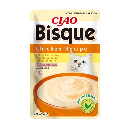 CIAO BISQUE Menjar humit de pollastre per a gat