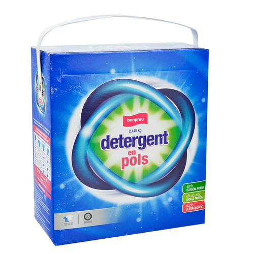 BONPREU Detergent en pols de 33 dosis