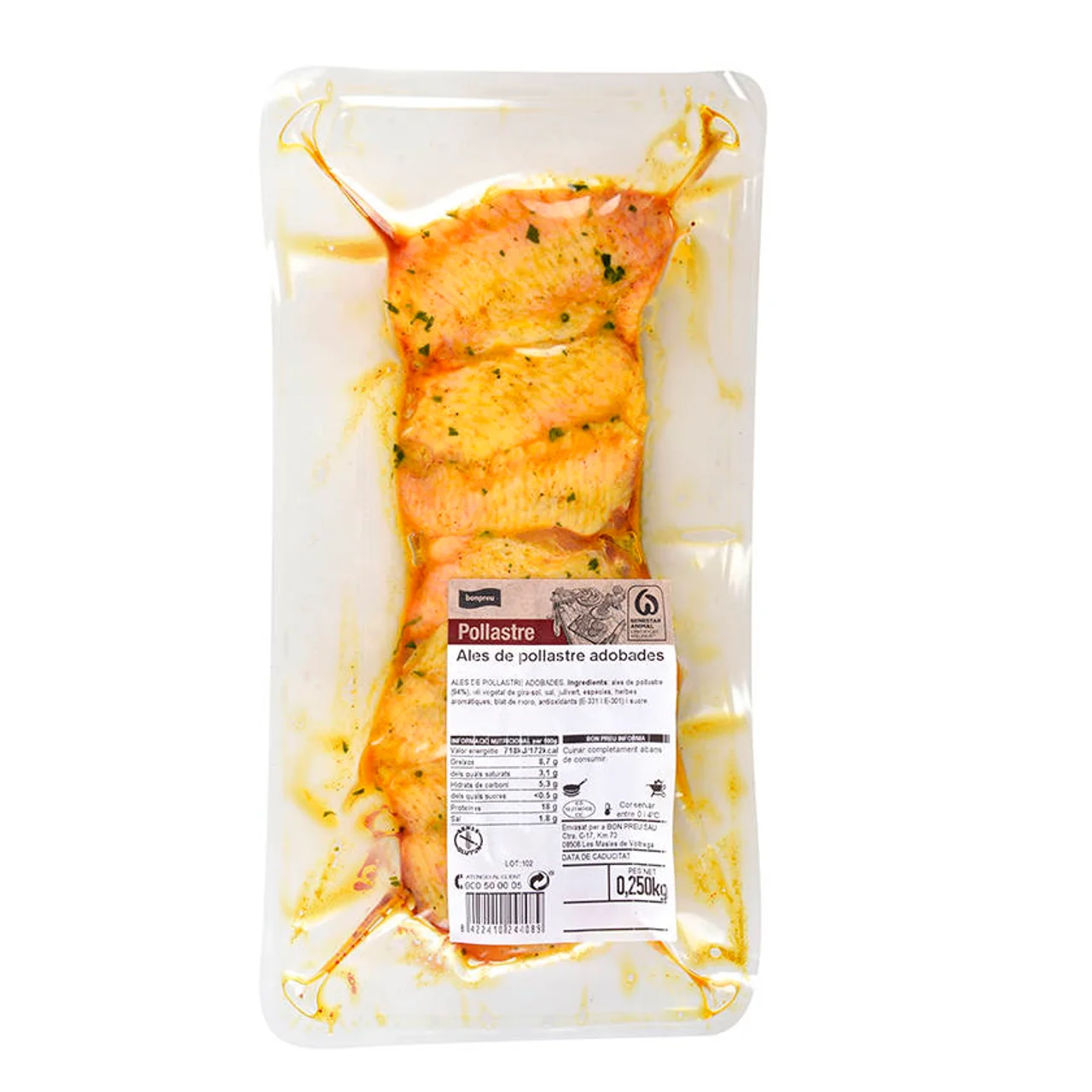 BONPREU Alitas de pollo adobadas
