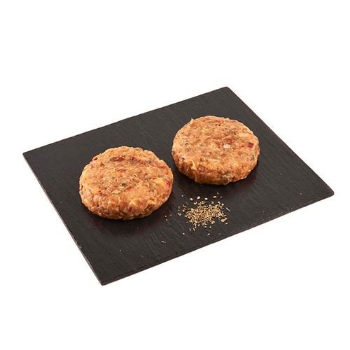 BONPREU Burger meat de pollastre amb formatge fos i hortalisses