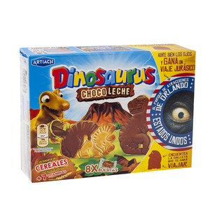 DINOSAURUS Galetes de cereals banyades de xocolata