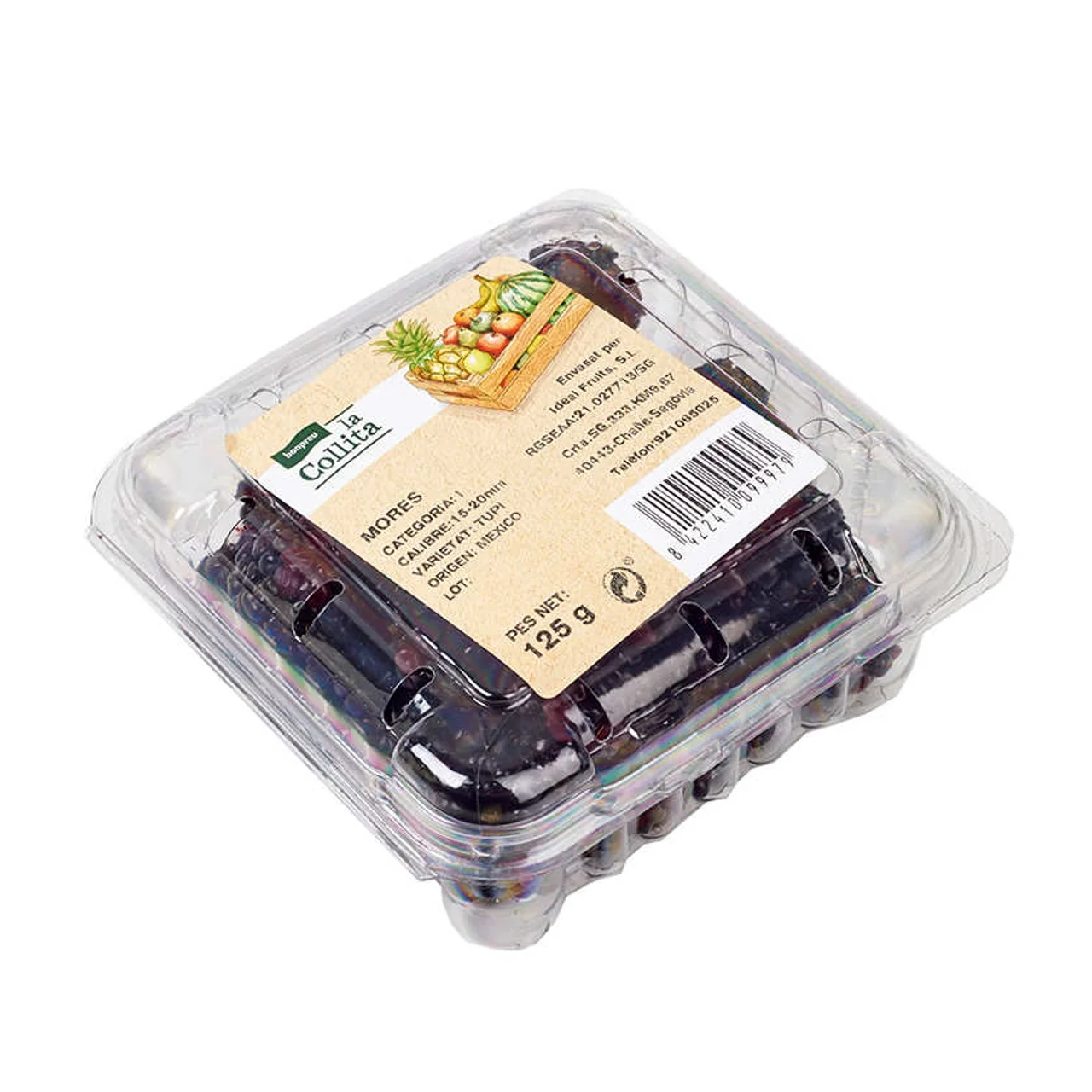 Moras en tarrina de 125 g