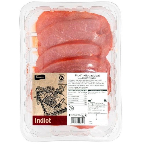BONPREU Pit d'Indiot adobat al pebre vermell
