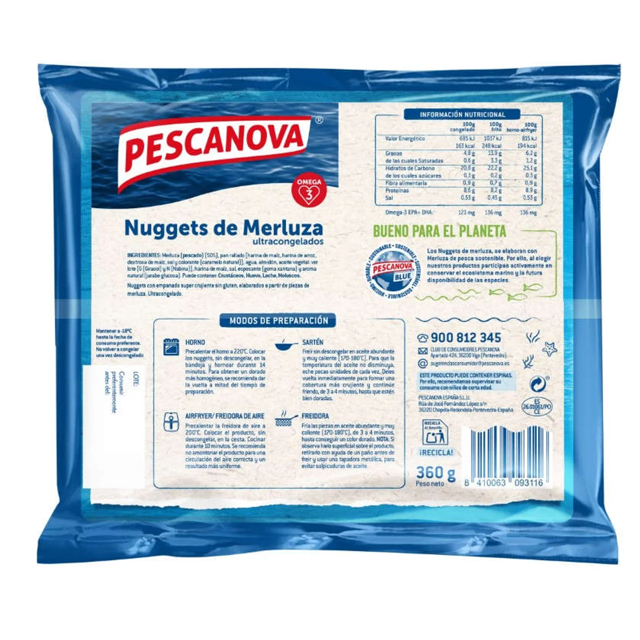 Nuggets de merluza