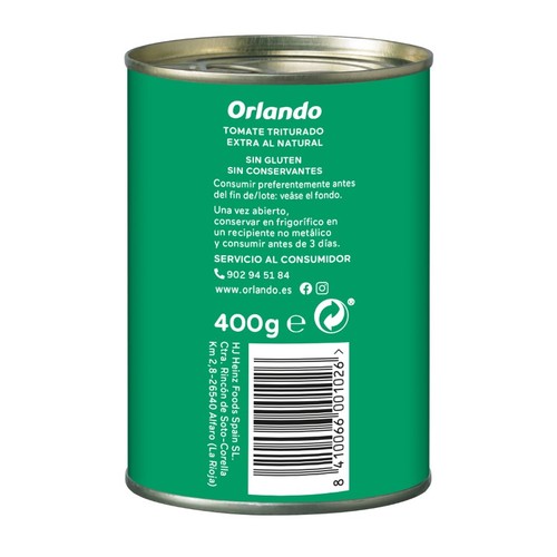 ORLANDO Tomàquet triturat