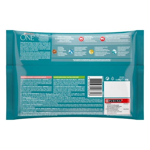 PURINA ONE Menjar de salmó i gall dindi per a gat esterilitzat
