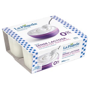 Imagen de LA FAGEDA Iogurt natural desnatat sense lactosa