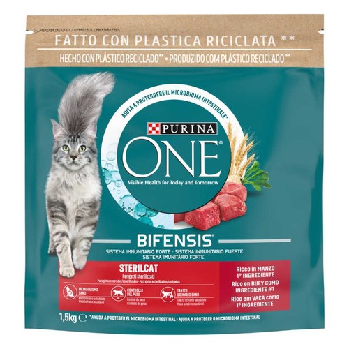 PURINA ONE Menjar de bou per a gat esterilitzat Bifensis