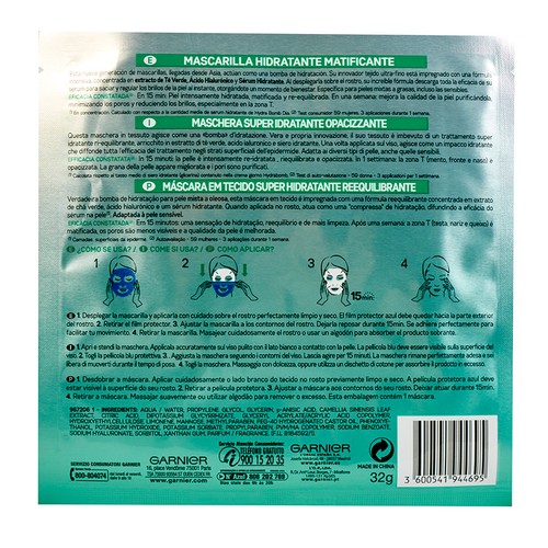 GARNIER Mascareta matificant Hydra Bomb