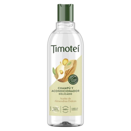 TIMOTEI Xampú 2 en 1 delicat amb oli d'ametlles