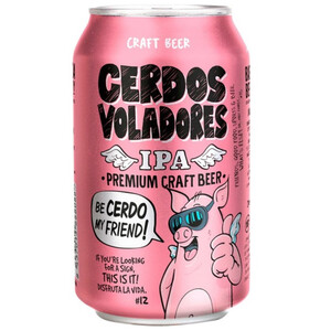 Imagen de CERDOS VOLADORES Cervesa Km0 IPA en llauna
