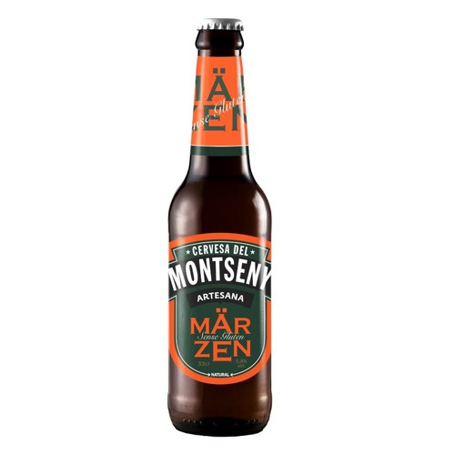 MONTSENY Cervesa sense gluten Marzen en ampolla