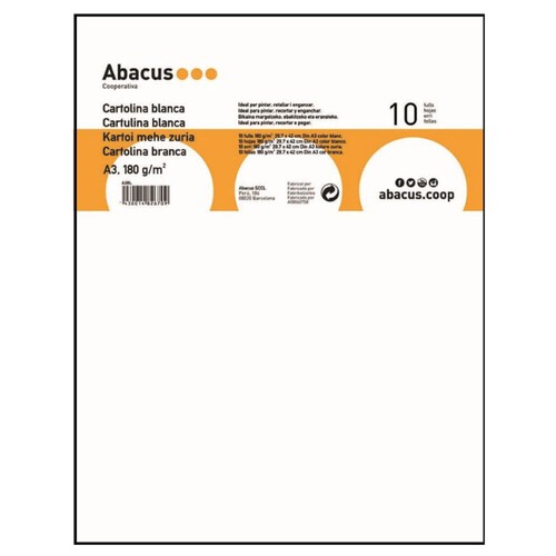 ABACUS Cartolines blanques Din A3