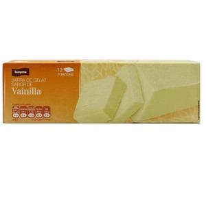 BONPREU Barra de helado sabor de vainilla