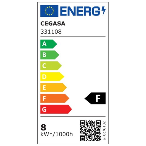 CEGASA Bombeta Led E27 llum blanca 8W-4000K