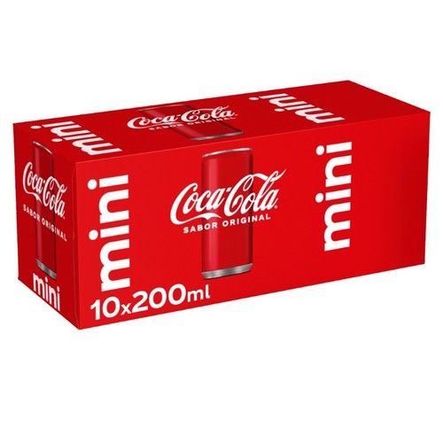 COCA-COLA Refresc de cola sabor original mini en llauna