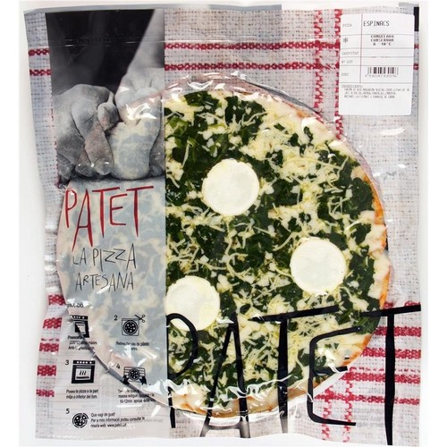 PATET Pizza amb espinacs