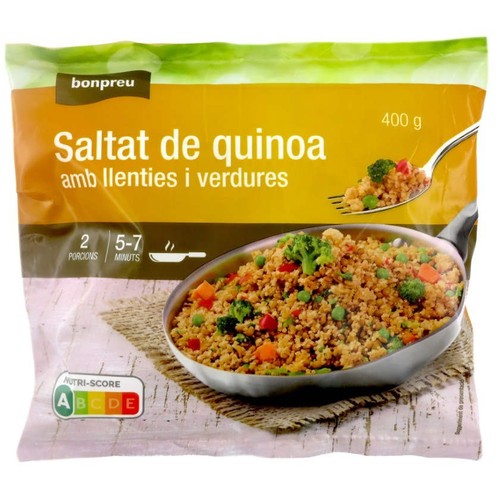 BONPREU Saltat de quinoa amb llenties i verdures