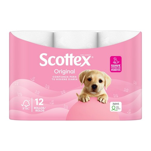 SCOTTEX Paper higiènic Original 12 un.