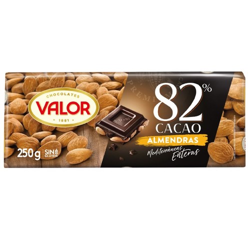 VALOR Xocolata negra 82% amb ametlles