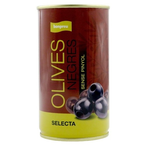 BONPREU Olives negres sense pinyol