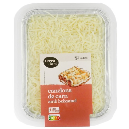 TERRA I TAST Canelons de carn amb beixamel 3 u
