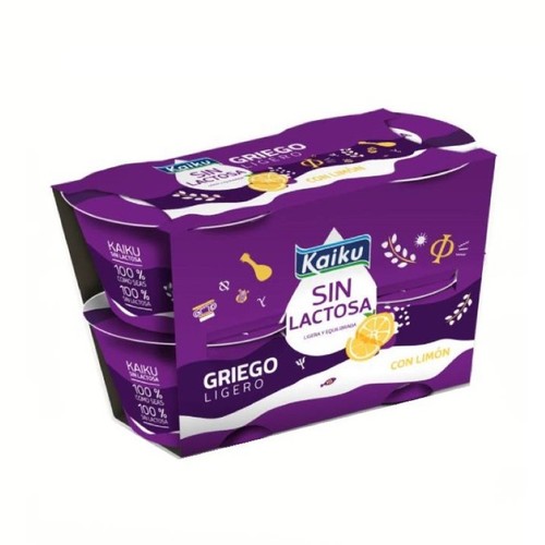 KAIKU Iogurt grec amb gust de llimona sense lactosa