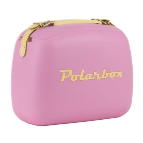 POLARBOX Nevera portàtil de color rosa i groc 6L