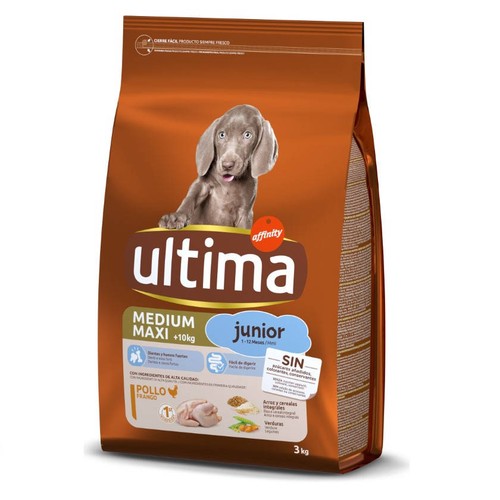 ULTIMA Menjar de pollastre per a gos júnior Medium-Maxi