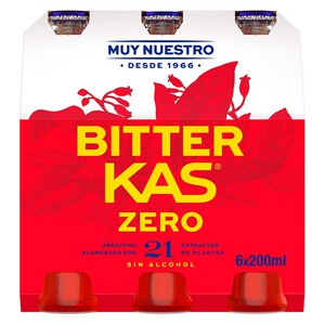 Imagen de BITTER KAS Aperitiu sense alcohol zero en lot de 6 ampolles