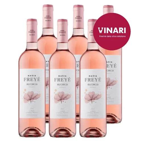 Caja de vino rosado ecológico DO Costers del Segre Km0