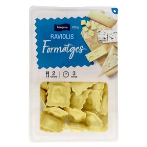 Imagen de BONPREU Raviolis farcits de formatges