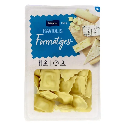 BONPREU Raviolis rellenos de jamón