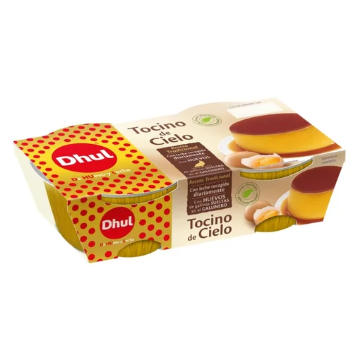 Flan con nata