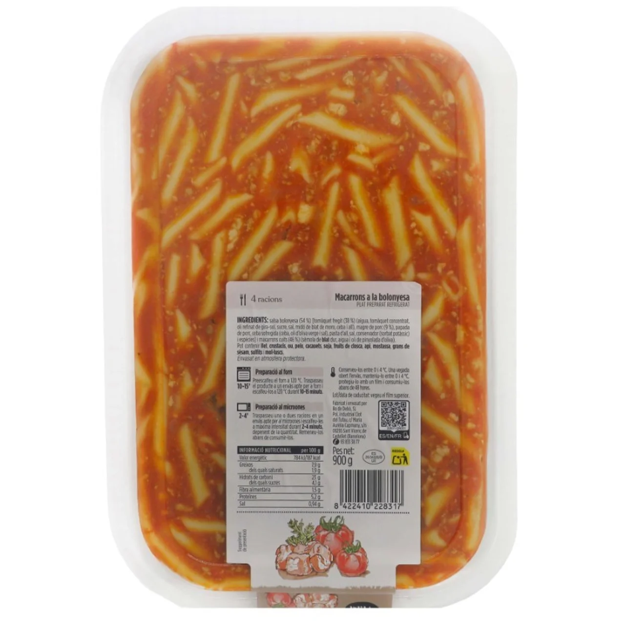 TERRA I TAST Macarrones a la boloñesa