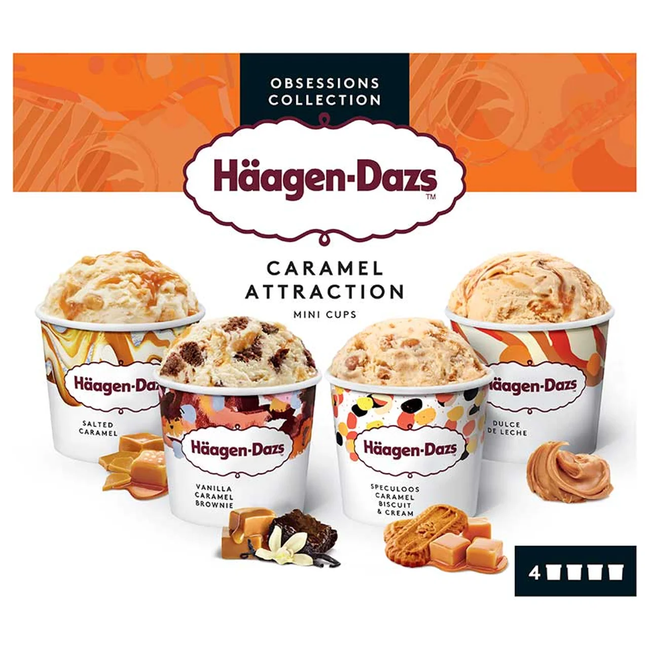 Helados mini cups Caramel Attraction