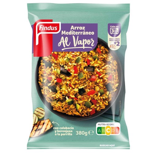 FINDUS Arròs al vapor Mediterrani