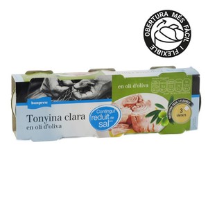 Imagen de BONPREU Tonyina clara en oli d'oliva amb contingut reduït