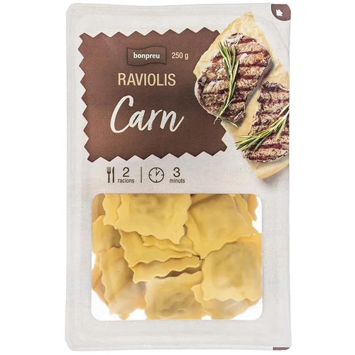 BONPREU Raviolis rellenos de jamón