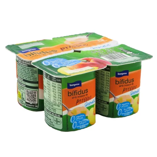 BONPREU Bífidus con trozos de piña 0%