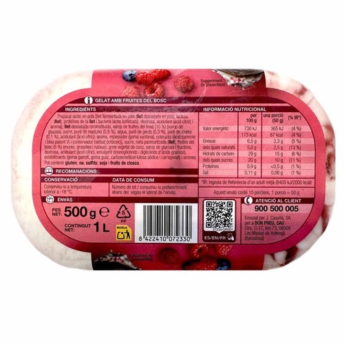 BONPREU Gelat amb fruites del bosc