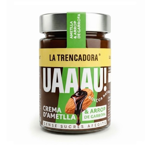 LA TRENCADORA Crema d'ametlla amb garrofa i cacau Km0